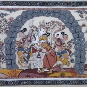 Kunjaban rash- traditional Odisha pattachitra on silk